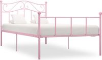 Maison Exclusive - Lit de luxe - Structure de lit en métal rose, dimensions 100 x 200 cm