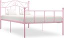 Maison Exclusive - Lit de luxe - Structure de lit en métal rose, dimensions 100 x 200 cm
