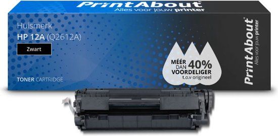 PrintAbout Huismerk HP 12A (Q2612A) Toner Zwart - Compatible