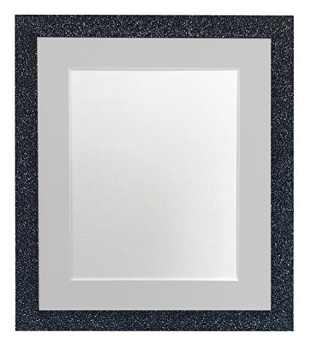 FRAMES BY POST FRAMES VAN POST Glitz antraciet fotolijst met lichtgrijze bevestiging 20 x 16 beeldformaat 16 x 12 inch kunststof glas