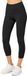 Merry Style Dames Capri Leggings - Sport - Vrijetijdsbroek - 3/4 Lengte - Katoen - Sporbroek - Yogabroek - Zwart - S