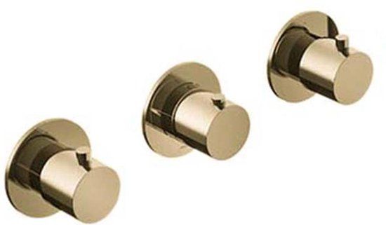 Hotbath Cobber Inbouw Douchethermostaat - Gepolijst Messing PVD