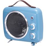 Rétro radiateur électrique, bleu, 2000W