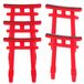 Elzusha - Mini Torii Gates - Set van 5 Miniatuur Tuinbeelden voor Outdoor Decor