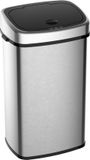 Homcom Automatische afvalbak met infraroodsensor, keuken, zilver, 48 L