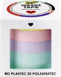 Folia deco plakband Washi-Tape UNI PASTEL, set van 5