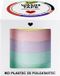 Folia deco plakband Washi-Tape UNI PASTEL, set van 5
