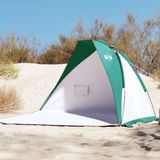 vidaXL Strandtent 268x223x125 cm 185t polyester zeegroen