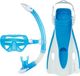 Aqualung Nabul Snorkelset - Blauw/Wit - Maat 41/48