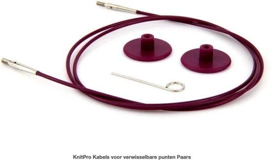 KnitPro Kabels voor verwisselbare punten Paars - 50 cm