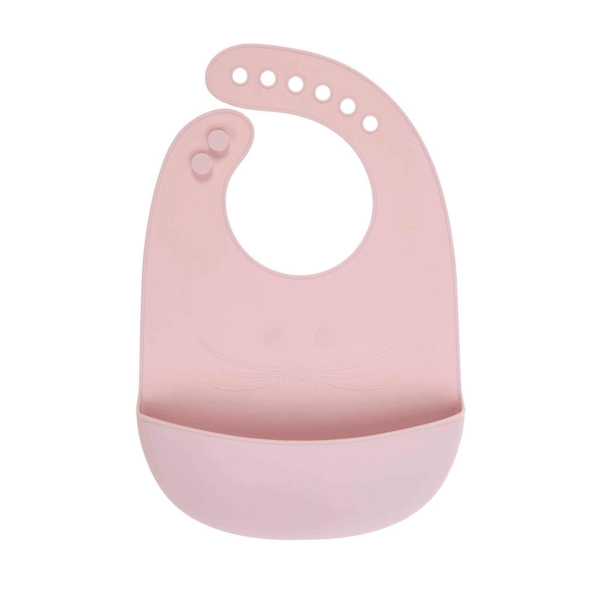 Lässig Silicone Bib - Little Chums Mouse Rose roze