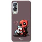Samsung Galaxy S25 Edge Hoesje Baby Deadpool met eenhoorn