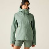Dare2B Haik Dames Waterdichte Wandeljas met Capuchon - Groen - Maat 42