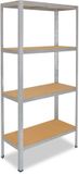 Shelfplaza HOME metalen stellingkast - 155x60x50 cm - verzinkt - 4 planken
