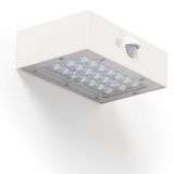 Karl Applique Murale Extérieure LED 3W Éclairage Double Face avec Capteur PIR Solaire 3000K Blanc Blanc Chaud