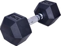 ForzaFit Hexagon Dumbbell Set 2x 10kg - Zwart - Rubber