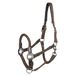 Imperial Riding IRHLaura Halster van nylon, met PU-lederen riem en stijlvol metalen beslag, verstelbaar en comfortabel voor dagelijks gebruik in de stal, chocolade, cob