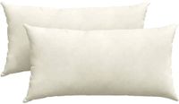 vidaXL Zitkussens 2 stuks Crème 80 x 40 cm Corduroy stof