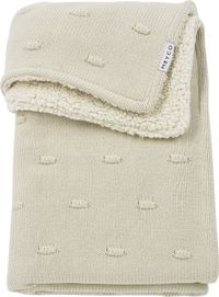Meyco Baby Knots Teddy Ledikant Deken - Soft Sand - 100x150cm