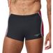 Speedo Solid Splice Aquashort Heren - Chloorbestendige Zwemboxer Heren - Kleurvaste Strakke Zwembroek Heren - Sportzwembroek Heren met Voering - Zwart/Rood - L