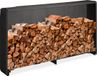 Relaxdays Brandhoutrek - met waterdichte hoes - 110 x 200 x 29 cm