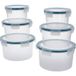 SILVERCREST® Set de 6 boîtes de conservation (Rond)