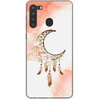 Samsung Galaxy A21 dreamcatcher lune bedrukt siliconen hoesje