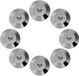 OEM Universeel koperen set met speakerpootjes, inclusief isolatiebasis en conische voet voor vloerplaat (zwart) - set van 8