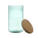 COOK CONCEPT Glazen pot met bamboedeksel 1 liter Blauw