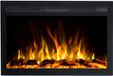 Emotion Flame Cheminée électrique à encastrer INFINITY - Noir - 1500W - 66x14x50 cm