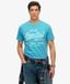 Superdry Vintage Logo Neon T-Shirt Homme Bleu Taille M