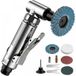 Meuleuse d'angle pneumatique 1/4" 90 psi (6,35 bar) 20 000 tr/min avec 4 disques différents 2 mandrins 3 mm/6 mm pour préparer les surfaces à souder, polir et meuler carrosserie lustrer