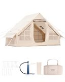 VEVOR Opblaasbare Tent voor Kamperen 3-5 Persoons Glamping Tent met Pomp 3x2x2m