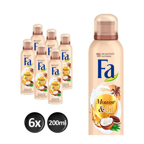 Fa Foam Cream&Oil Cacoa douchegel - 6x 200ml multiverpakking