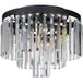 Markslojd Ventimiglia Cristal Noir 4-Lumière E14 Plafonnier