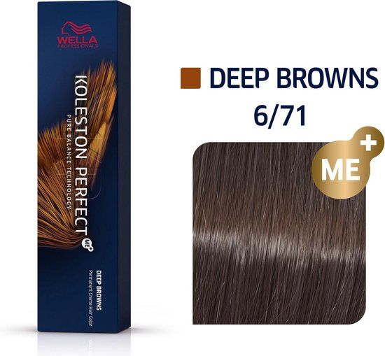 Wella Professionals Koleston Perfect Me+ Haarverf 6/71 Diep Donkerbruin 60ml