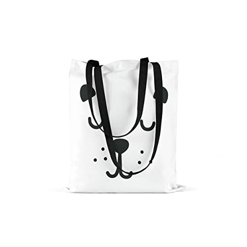 Bonamaison - Herbruikbare Boodschappentas - 48x55 cm - Katoen - Zwart