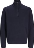 JACK & JONES JPRBLAMILANO STITCH KNIT HALF ZIP SN Trui Heren Night Sky XS