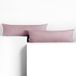 DecoKing Amber-kussenslopen 20 x 145 cm, jerseykatoen, rits, Erica-kleurig, 2 stuks