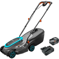 Gardena PowerMax 32/18V P4A Solo + Bosch Starterset 18V 4,0 Ah