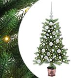 vidaXL Kerstboom met 150 LED, met standaard, Groen, 90 cm, PE
