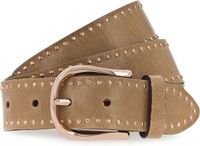 b.belt Studded belt Leer - Dames - 105 cm - camel