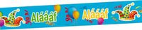 Folat Icecat 2x Carnaval versiering blauw afzetlint met Alaaf print - 2x 15 meter