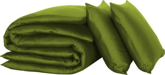 Beddengoed De Witte Lietaer Dekbedovertrek Olivia Cactus Katoen Satijn Lits Jumeaux 240 x 220 cm