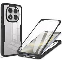 XEPTIO Coque 360 degrés intégrale pour Xiaomi Redmi Note 14 Pro 5G Protection arrière Avant noir