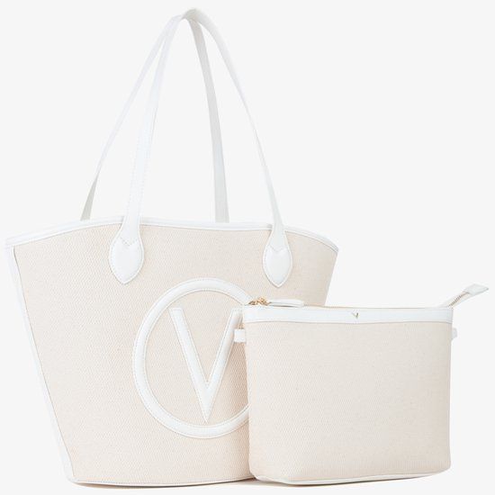 Valentino Bags Grote Shopper Dames - Covent - Imitatieleer - Beige