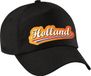 Bellatio Decorations Holland supporter cap / pet - zwart - kinderen - EK / WK / Koningsdag - Nederland supporter petje / kleding