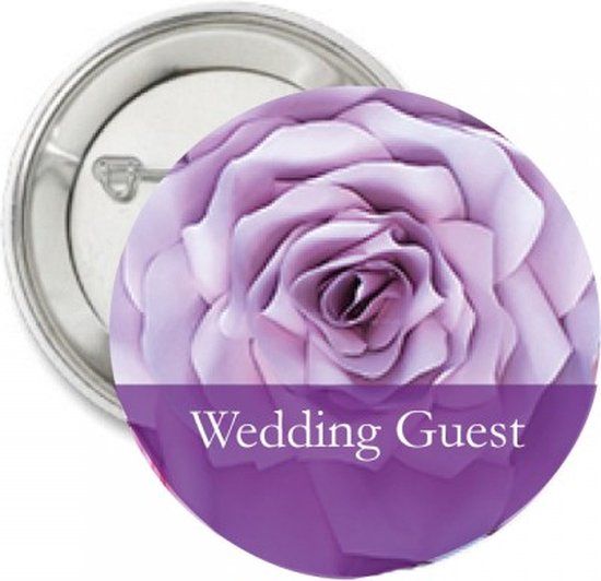 10 Corsage Buttons Purple Love - Wedding Corsage Buttons - Purple, Lilac & White - 4thePerfectParty