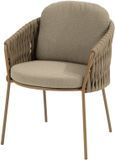 4 Seasons Outdoor Molina dining tuinstoel Bruin / Terre, Amber