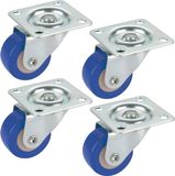 Dörner + Helmer Zwenkwiel Wieldiameter: 30 mm Draagvermogen (max.): 20 kg 4 stuk(s)